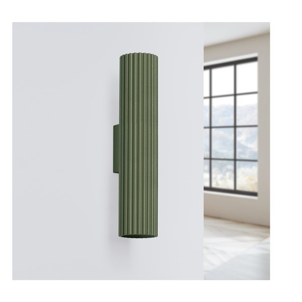 Зелена стенна лампа Gleam – Sollux-image-2