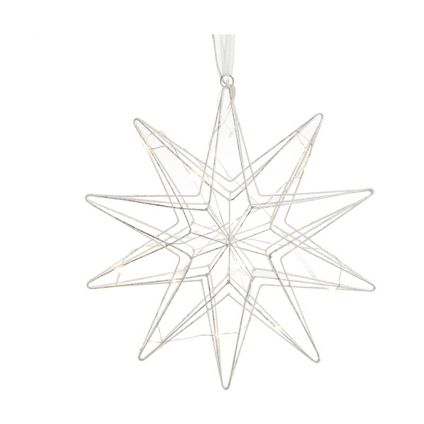 Коледна украса от сребро във формата на звезда Daisy - InArt