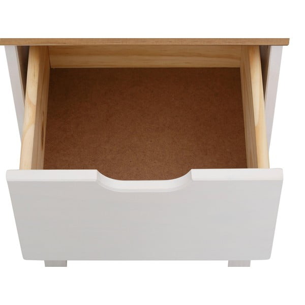 Работна маса от бял и кафяв бор, дължина 120 cm Gava - Støraa-image-4