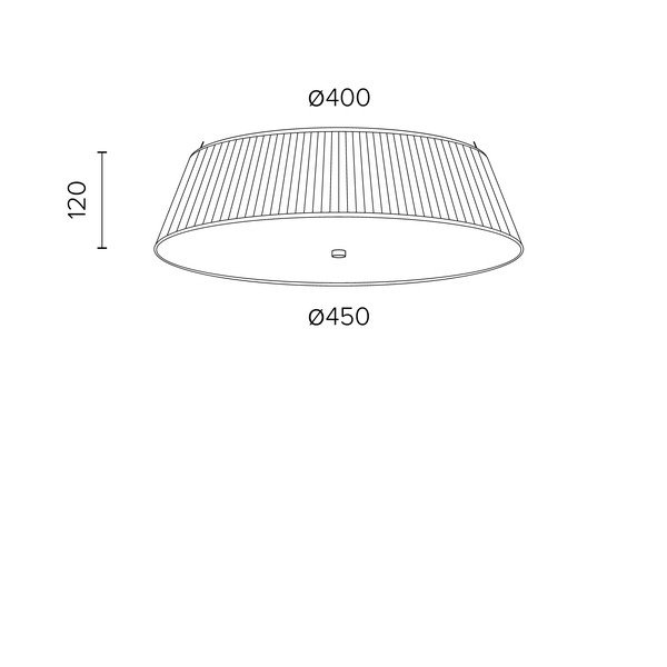 Крем лампа за таван KAMI, ⌀ 45 cm Kami - Sotto Luce-image-2