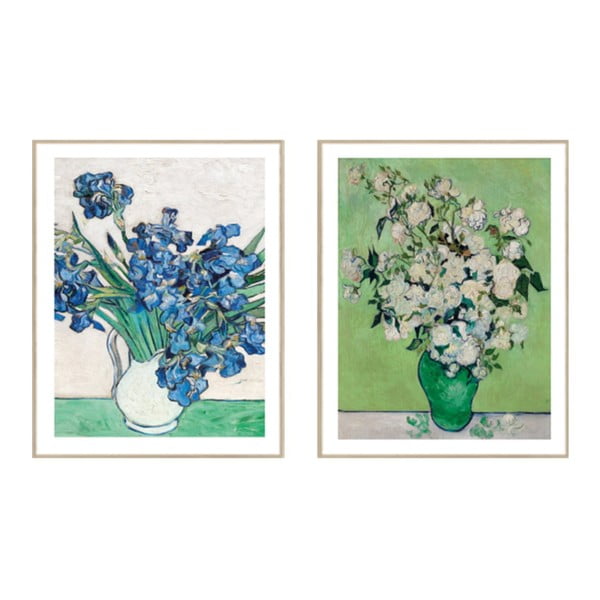Картини в комплект 2 бр. 30x40 cm Flowers in a Vase – knor