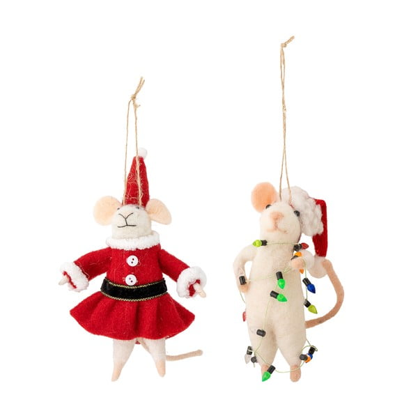 Вълнени Коледни украси в комплект от 2 бр. Peo – Bloomingville