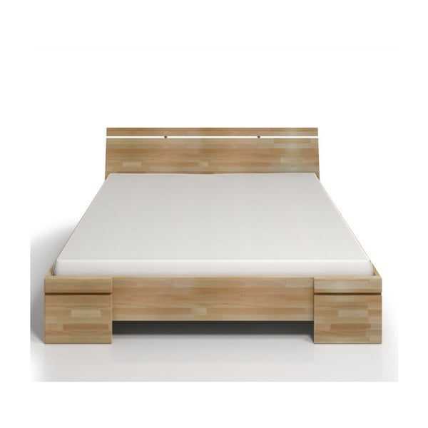 Dvoulůžková postel z bukového dřeva s úložným prostorem SKANDICA Sparta Maxi, 160 x 200 cm
