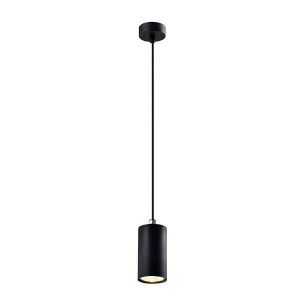 Черна висяща лампа с метален абажур ø 7 cm Tubo - Candellux Lighting