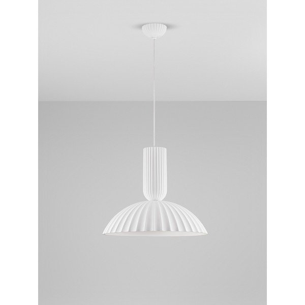 Бяло каменно висящо осветително тяло ø 50 cm Ammos – Nova Luce-image-3