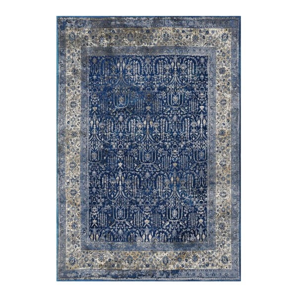 Синьо-сив килим , 80 x 150 cm Tabriz - Floorita