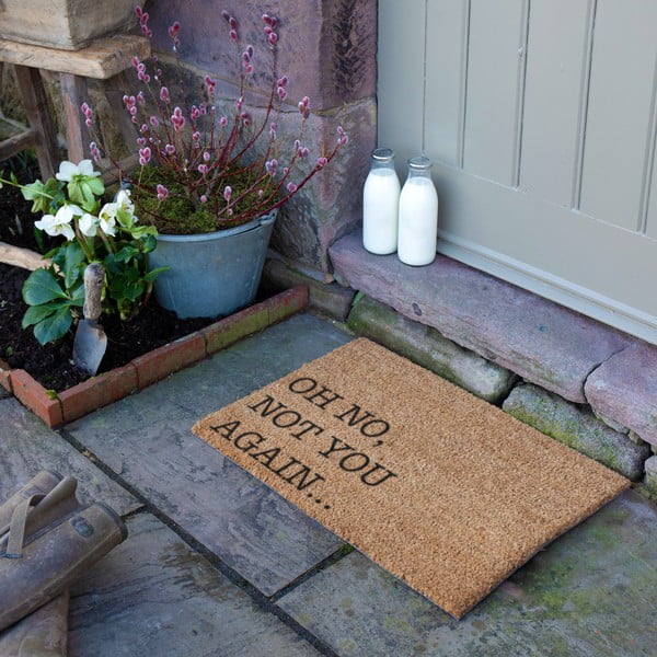 Изтривалка от кокосови влакна 40x60 cm Oh No Not You Again – Artsy Doormats-image-1