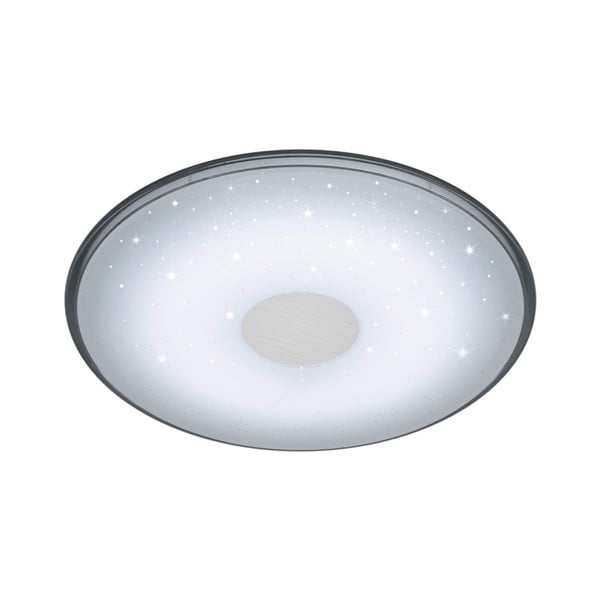 Бяла кръгла LED лампа за таван с дистанционно управление , диаметър 42,5 cm - Trio Shogun