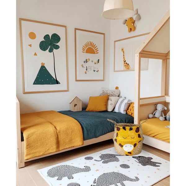 Жълта/естествена детска кошница за играчки от морска трева ø 30x28 cm Giraffe – Compactor-image-2