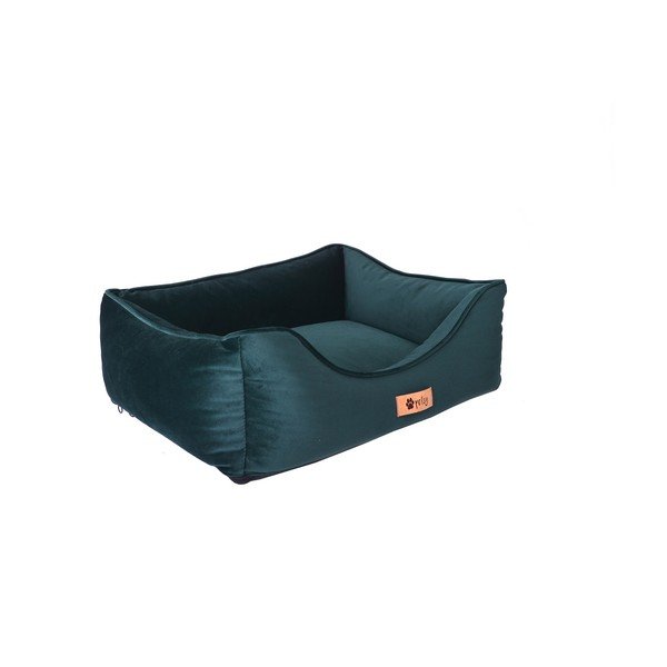 Тъмнозелено кадифено легло 55x42 cm Royal - Petsy-image-3