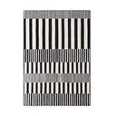 Черно-бял ръчно изработен вълнен килим 160x230 cm Stryve Pulse – Elle Decoration