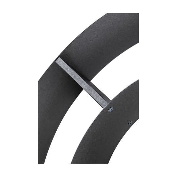 Черна стенна етажерка за книги Snail Fur - Kare Design-image-3