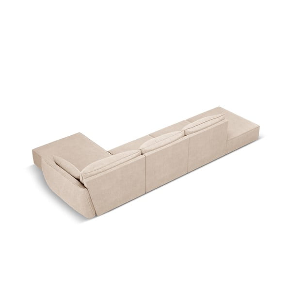 Бежов ъглов диван (десен ъгъл) Vanda - Mazzini Sofas-image-3