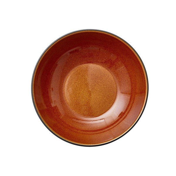 Черна/в кехлибарен цвят глинена купичка за сервиране 1 l Gastro Black/Amber – Bitz-image-3
