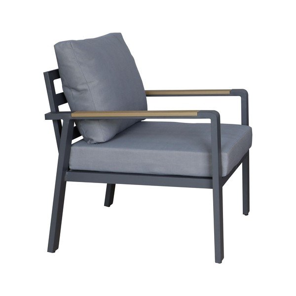 Тъмносив алуминиев градински комплект от за отдих за 5 души Sibiu – Rojaplast-image-4