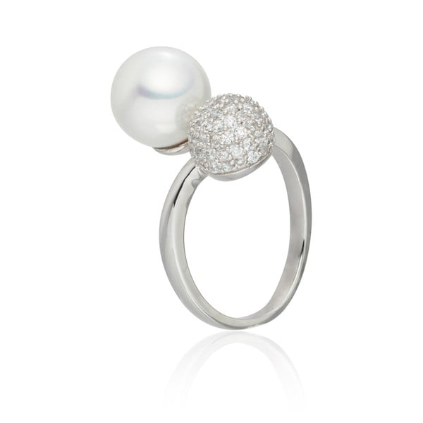 Perlový prsten Pearls of London Queen, vel. 56-image-2