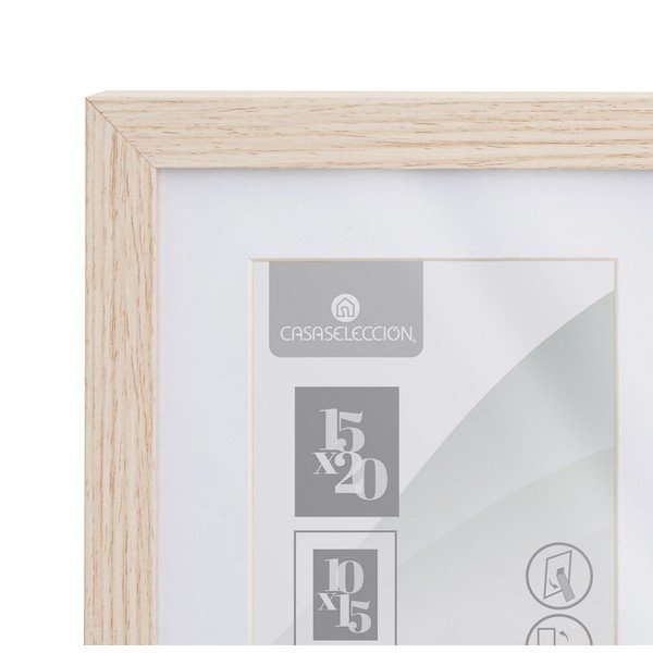 Стояща/висяща рамка в естествен цвят 17,5x22,5 cm Sencillo – Casa Selección-image-2