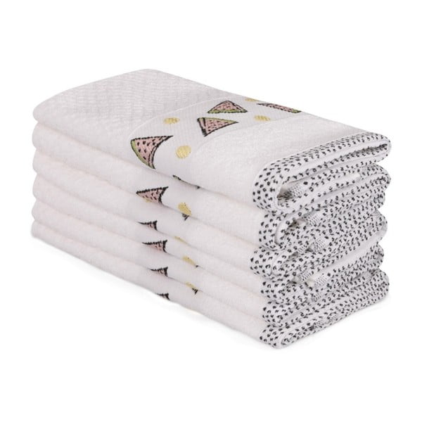 Комплект от 6 бежови памучни кърпи Beyaz Marissol, 30 x 50 cm - Foutastic
