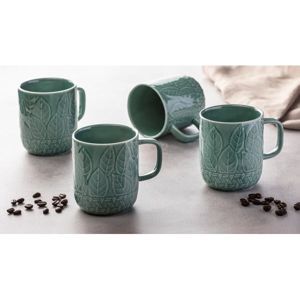 Чаши от тюркоазен порцелан в комплект от 4 чаши от 400 ml Heath Jade - Ladelle-image-1