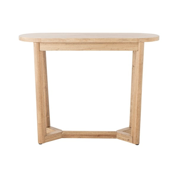 Конзолна маса от масивно каучуково дърво в естествен цвят 35x100 cm Serrone – Bloomingville