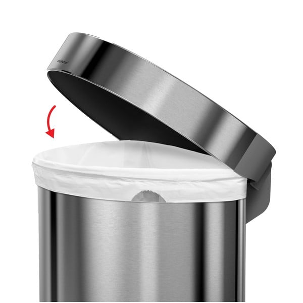 Кошче с педали от неръждаема стомана 45 л - simplehuman-image-4
