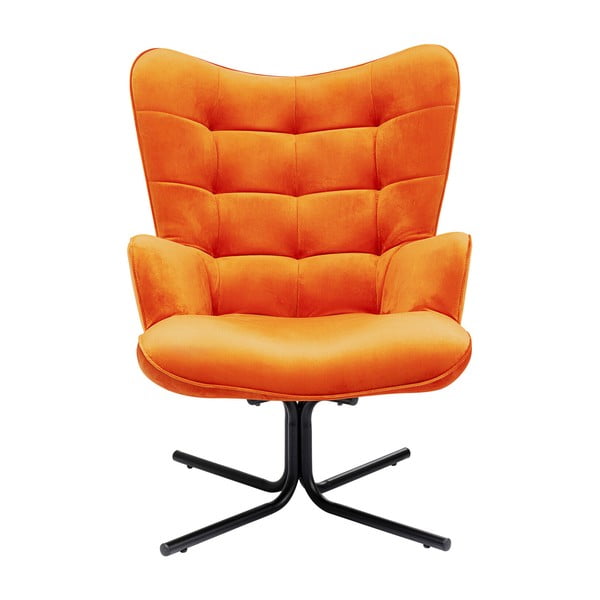 Оранжево кадифено кресло Oscar - Kare Design