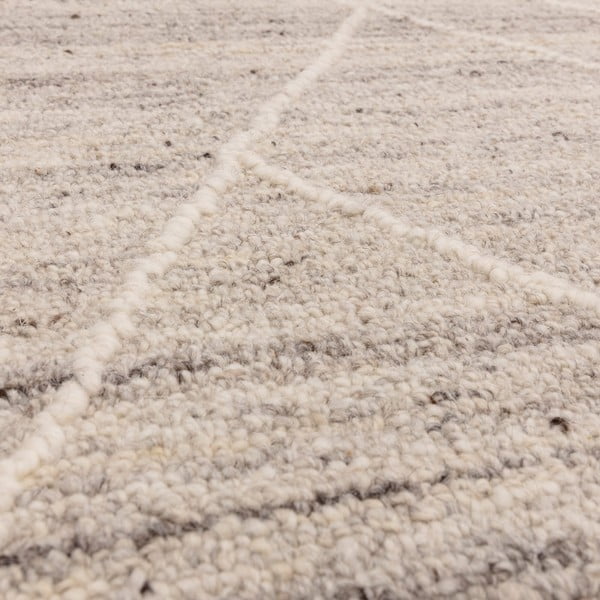 Светлосив вълнен килим 200x290 cm Noah - Asiatic Carpets-image-2