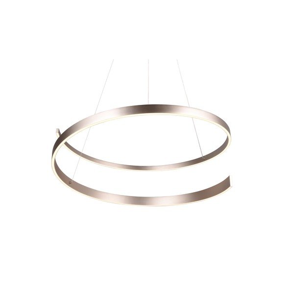 Сиво LED висящо осветително тяло с гласово управление/ управление чрез мобилно приложение с метален абажур ø 75 cm Cinardi – CINQUE-image-4