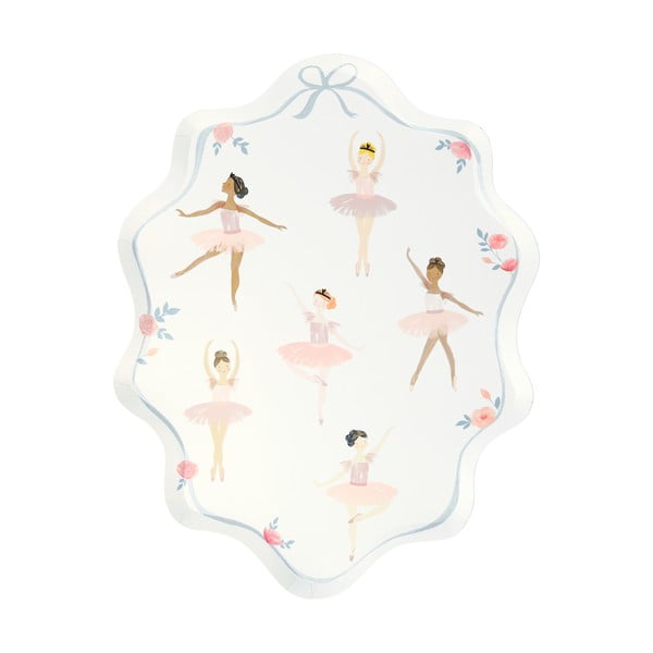 Хартиени чинийки за еднократна употреба в комплект 8 бр. Ballerina – Meri Meri