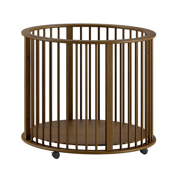 Кафява кошара за игра 90x90 cm от масивен бук Dino – Vipack