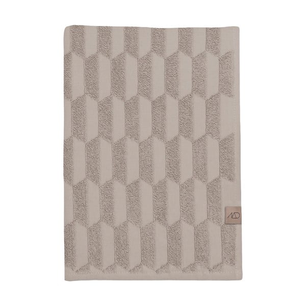 Бежова памучна кърпа за баня 70x133 cm Geo - Mette Ditmer Denmark
