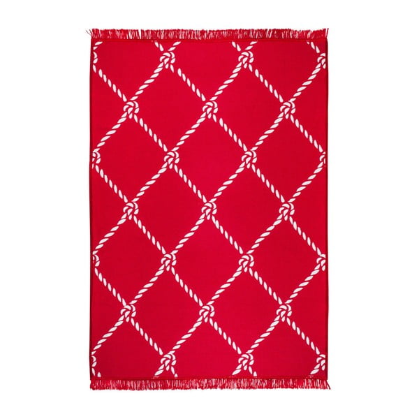 Червен и бял двустранен килим Въже, 140 x 215 cm - Cihan Bilisim Tekstil