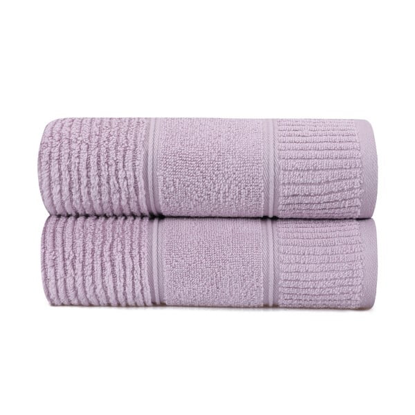 Комплект от 2 лилави памучни кърпи , 50 x 90 cm Daniela - Foutastic