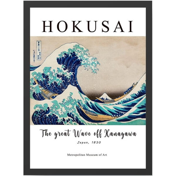 Плакат 35x45 cm Hokusai - Wallity