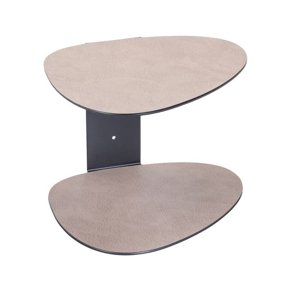 Сив стоманен стенен рафт 29 cm Curve Bull – LIND DNA