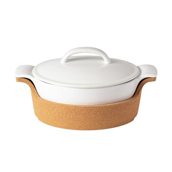 Бяла/кафява глинена купа Ensemble – Casafina