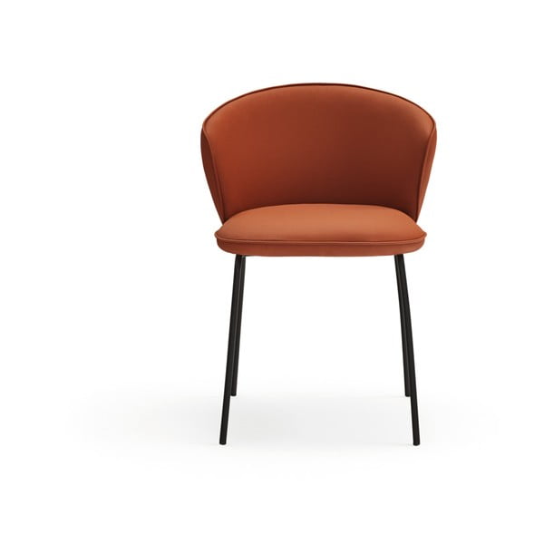 Оранжеви тапицирани трапезни столове в комплект 2 бр. Add – Teulat-image-2