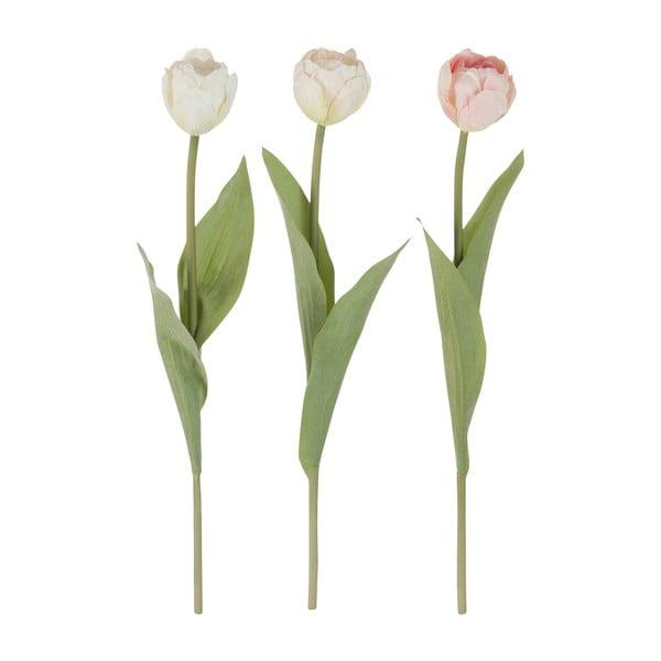 Sada 3 dekorativních tulipánů J-Line Tulip