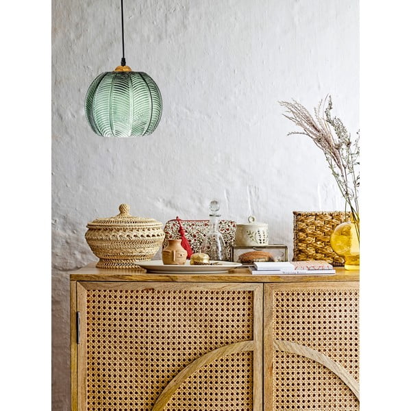 Зелено висящо осветително тяло със стъклен абажур ø 22 cm Adar – Bloomingville-image-1