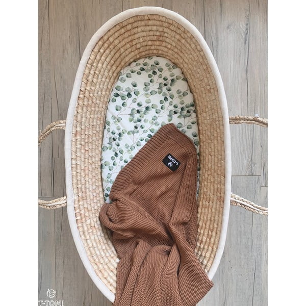 Кафяво плетено бебешко одеяло със съдържание на памук , 80 x 100 cm Autumn waves - T-TOMI-image-1