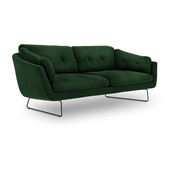 Бутилково зелен диван с кадифена покривка Гравитация - Windsor & Co Sofas-image-2