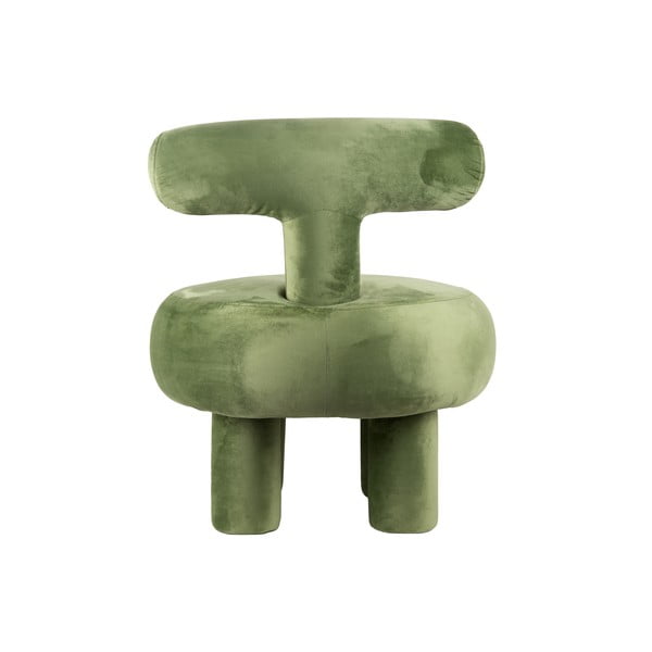 Светлозелено кадифено кресло Abrazo – Leitmotiv-image-3