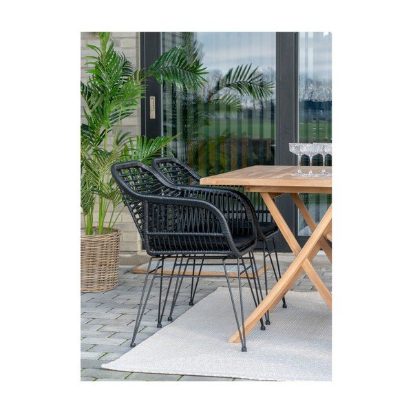 Кремав външен килим от рециклирани влакна 200x300 cm Menorca – House Nordic-image-2