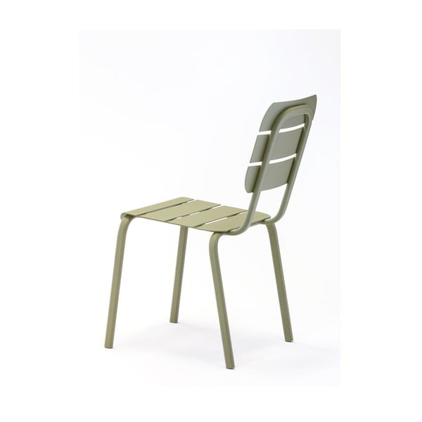Зелени градински столове в комплект от 4 бр. метални Alicante – Ezeis-image-3