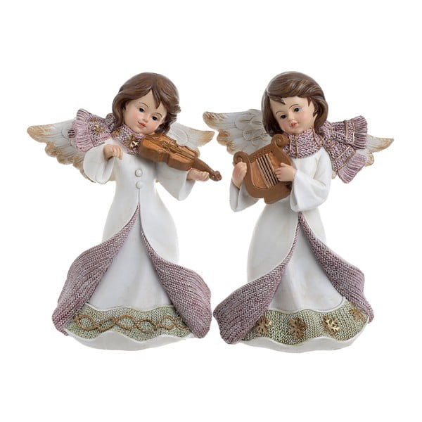 Sada 2 dekorativních andělíčků InArt Angel, výška 22 cm