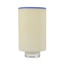 Кремава стъклена ваза (височина 26 cm) Milo – ONA