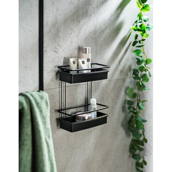 Черен рафт за душ Molinella, 30 x 35 cm - Wenko-image-1