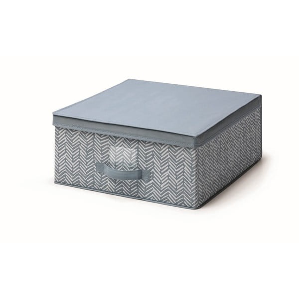 Modrý úložný box s víkem Cosatto Tweed, šířka 45 cm