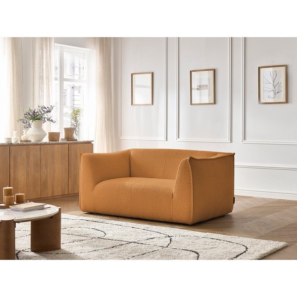 Диван от прежда с примки от букле в цвят горчица 170 cm Giorgia – Bobochic Paris-image-1