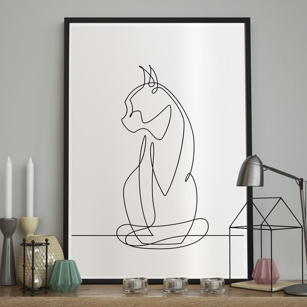 Картина 70x50 cm Sketchline Cat – DecoKing-image-1